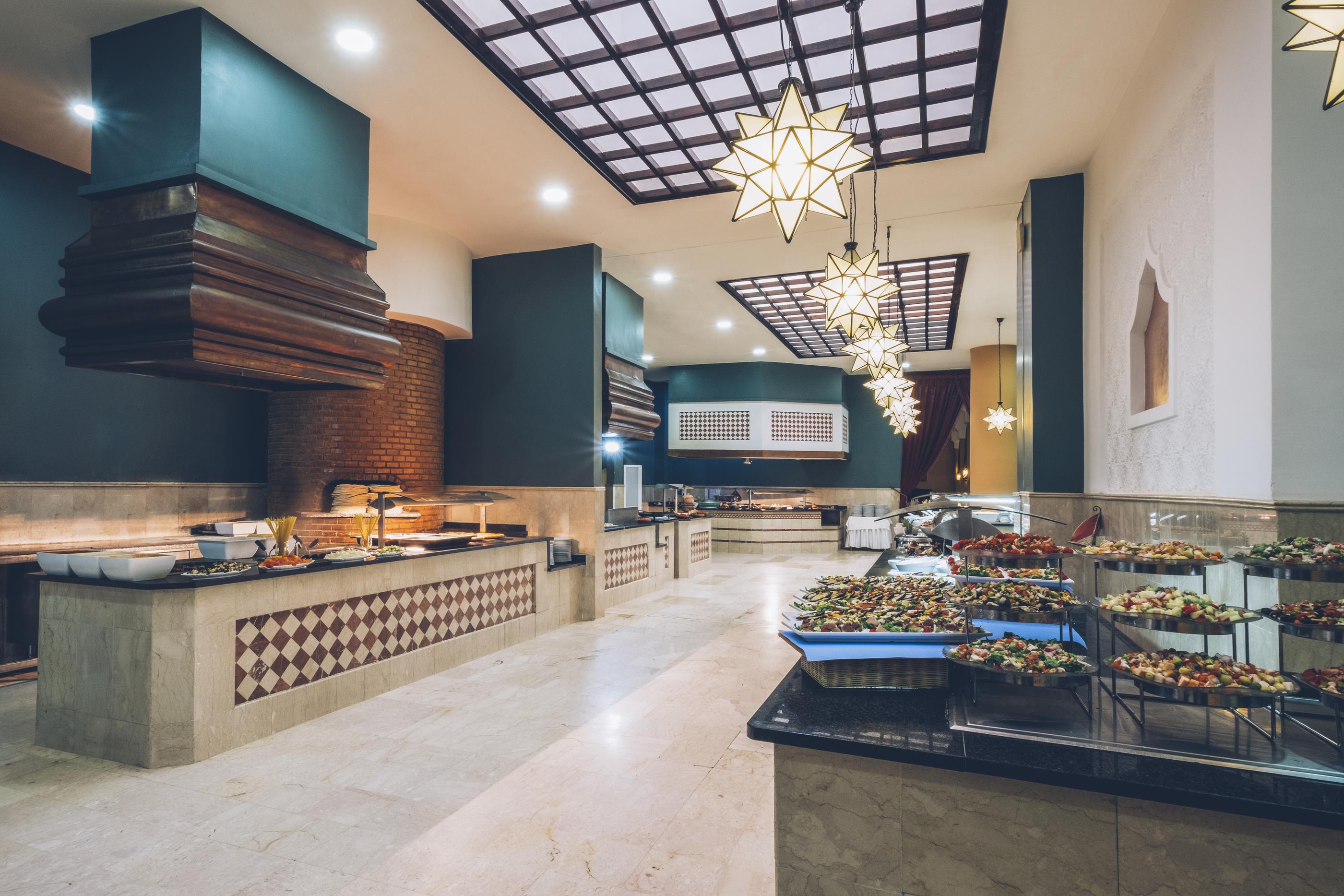Готель Iberostar Waves Саїдія Екстер'єр фото The buffet at the hotel